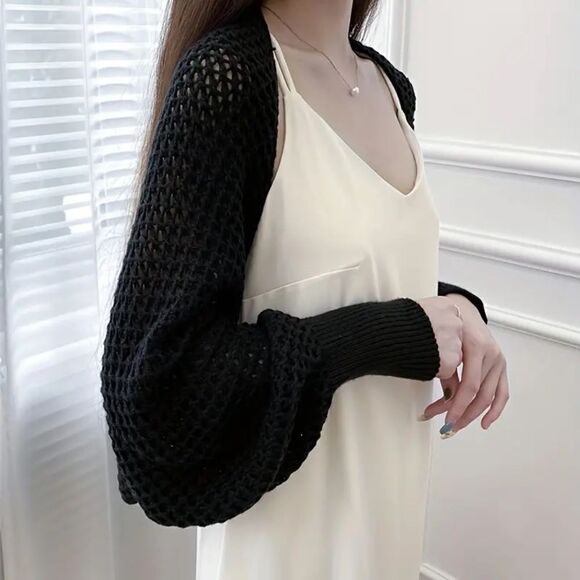 Elegant Honeycomb Hollow Shawl Knitted - Picture 1 of 2